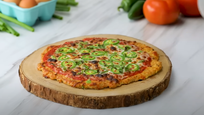 Chicken-based pizza crust