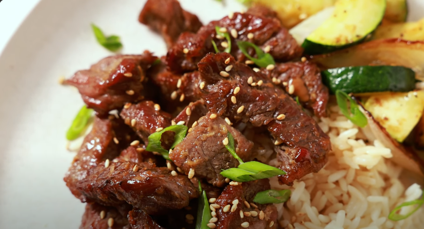 Garlic butter steak bites