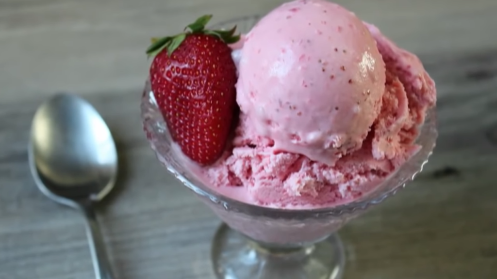 strawberry ice cream recipe